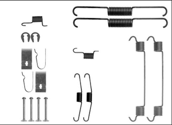 HELLA PAGID Tarvikesarja, jarrukengät 8DZ 355 205-881